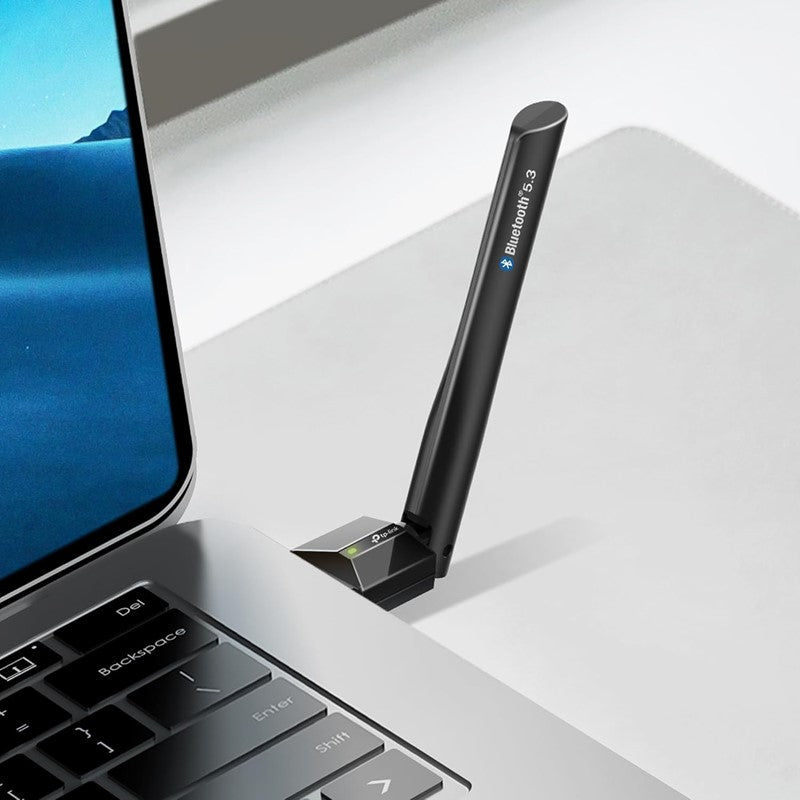 TP-Link USB Bluetooth Adapter for PC, Bluetooth 5.3 Long Range Receiver, Plug and Play, Adjustable Antenna TP-Link USB Bluetooth Adapter for PC, Bluetooth 5.3 Long Range Receiver, Plug and Play, Adjustable Antenna
